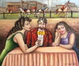 Al bar dell'ippodromo - Coll.Privata